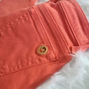 Michael kors Izzy Skinny Jeans in Coral, size 0